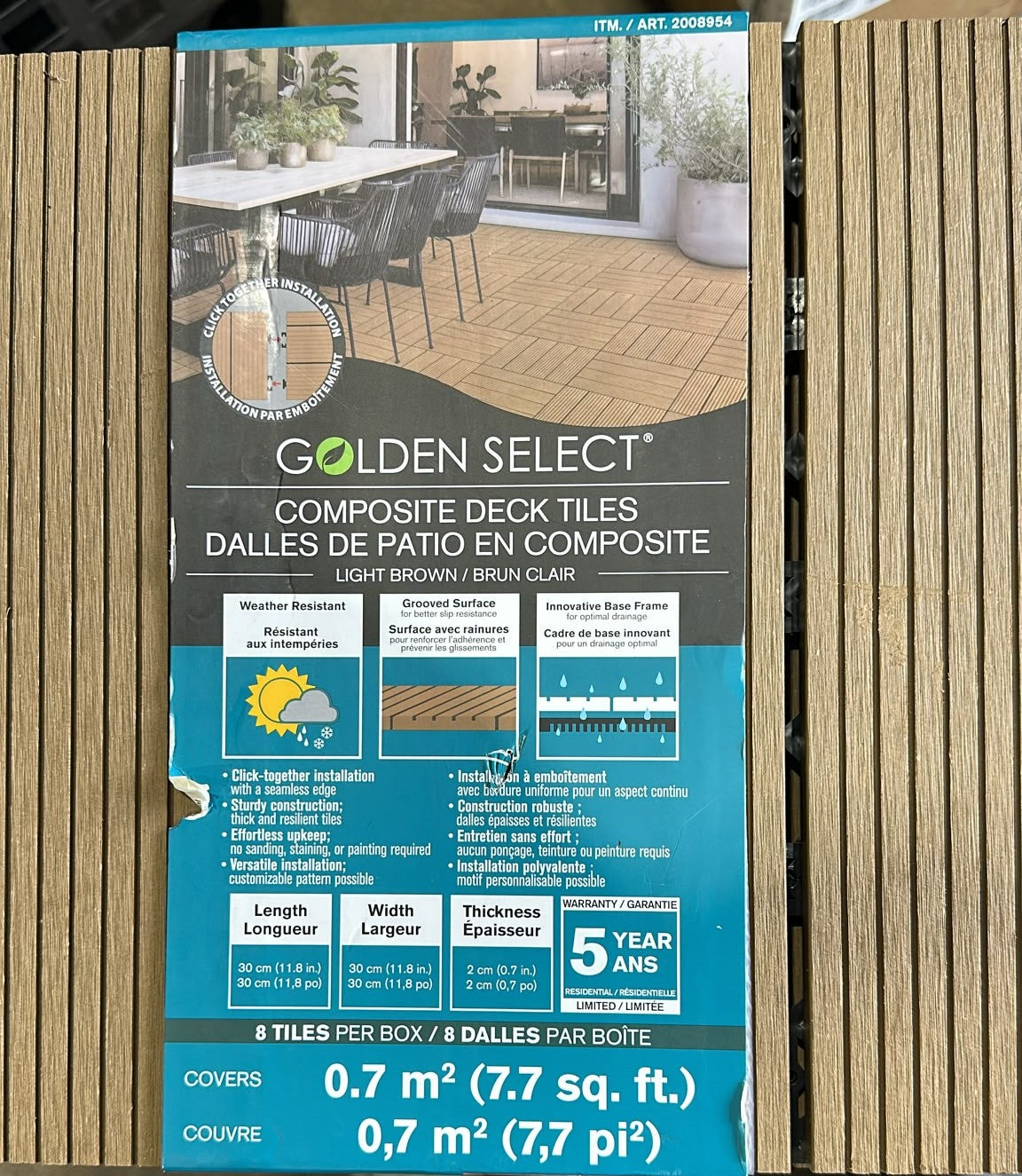 GOLDEN SELECT COMPOSITE TILE PACK OF 8