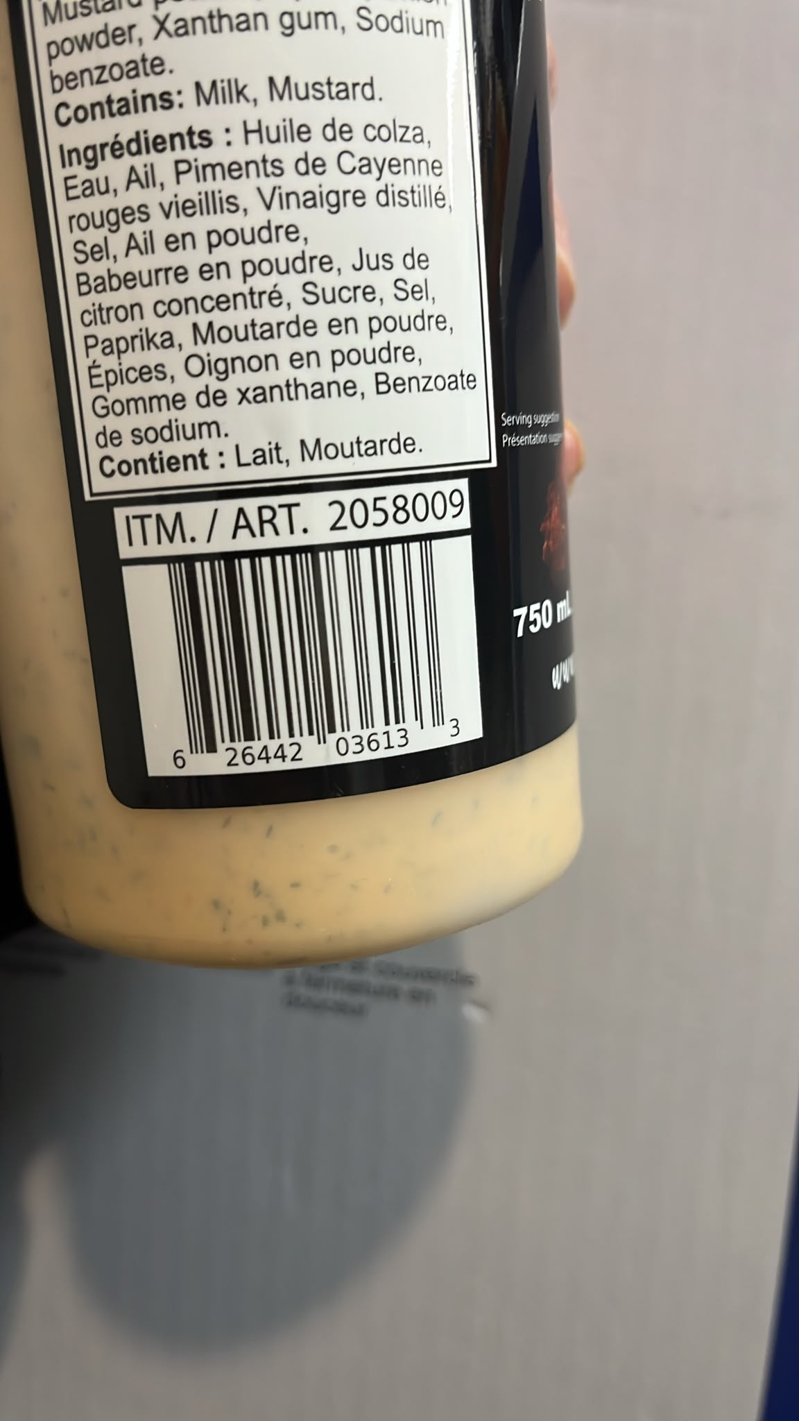 Muskoka Brand Gourmet Buffalo Ranch Sauce 750 ml (2058009)