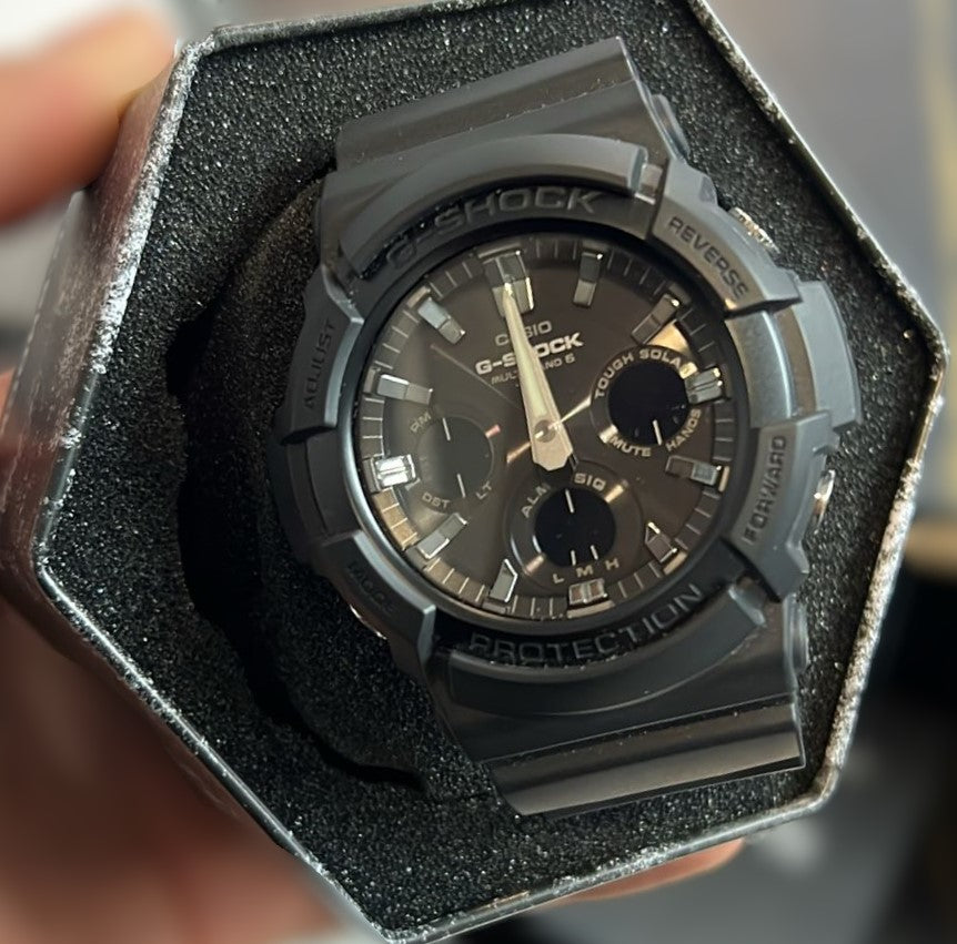 Casio Atomic G-Shock Solar Black Dial Men's Watch