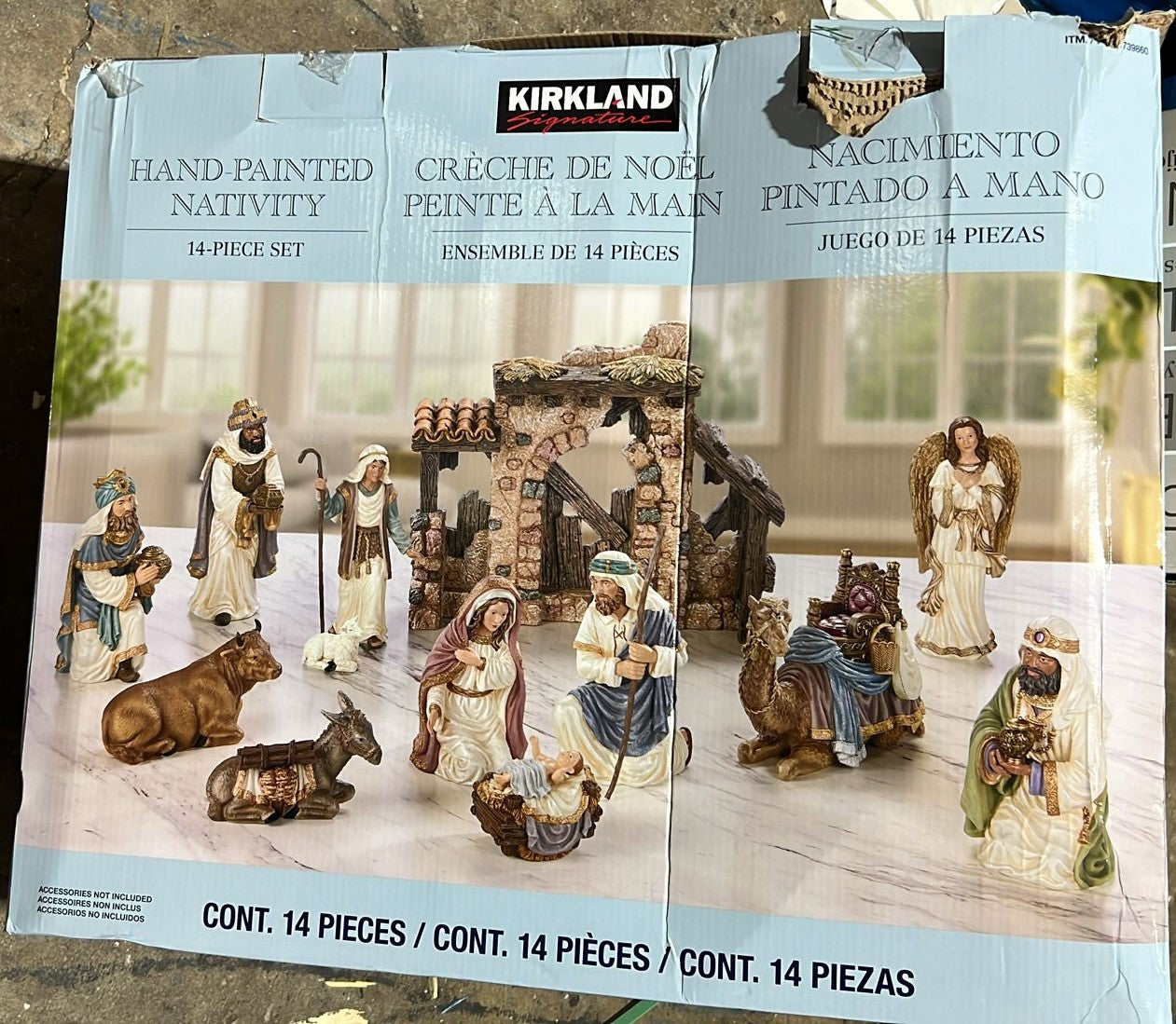 Kirkland Signature Hand Painted Nativity 14-piece Set