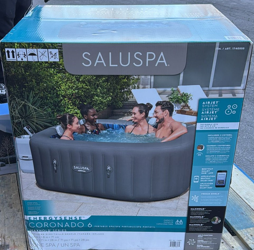 Saluspa Coronado EnergySense Smart AirJet Inflatable Hot Tub