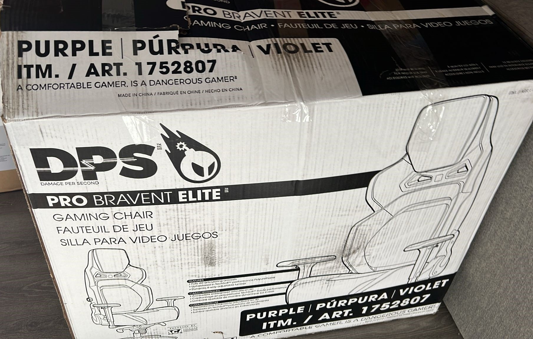 DPS PRO Bravent Elite Gaming Chair (BLUE)