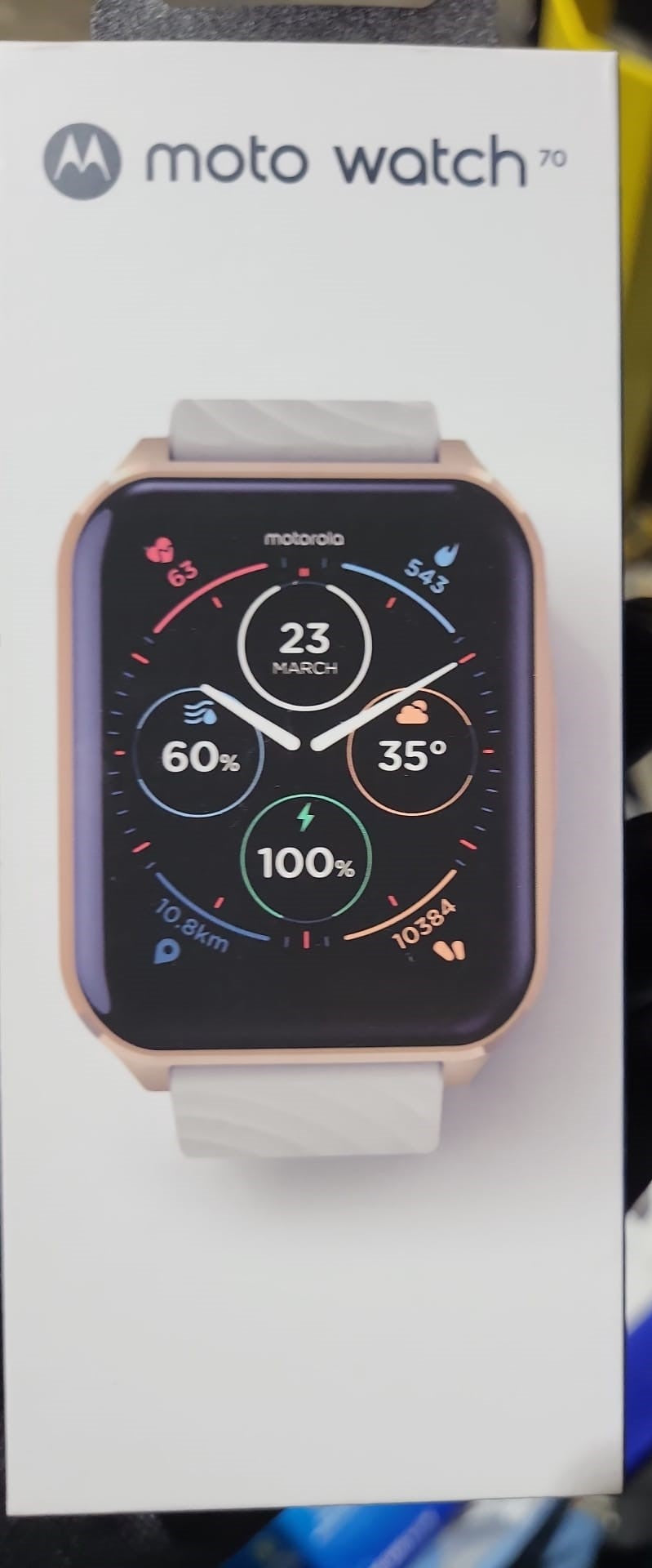 Motorola Moto M70 Smartwatch (White)