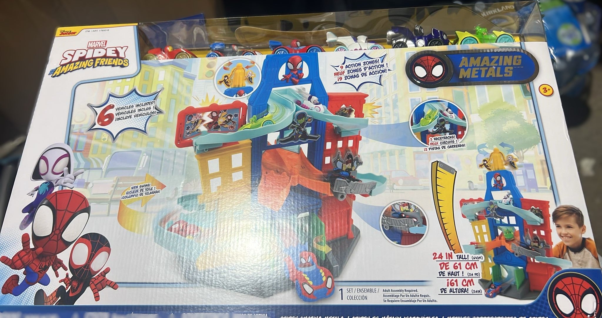 Spidey Amazing Metals City Track Set 6 Vehicles