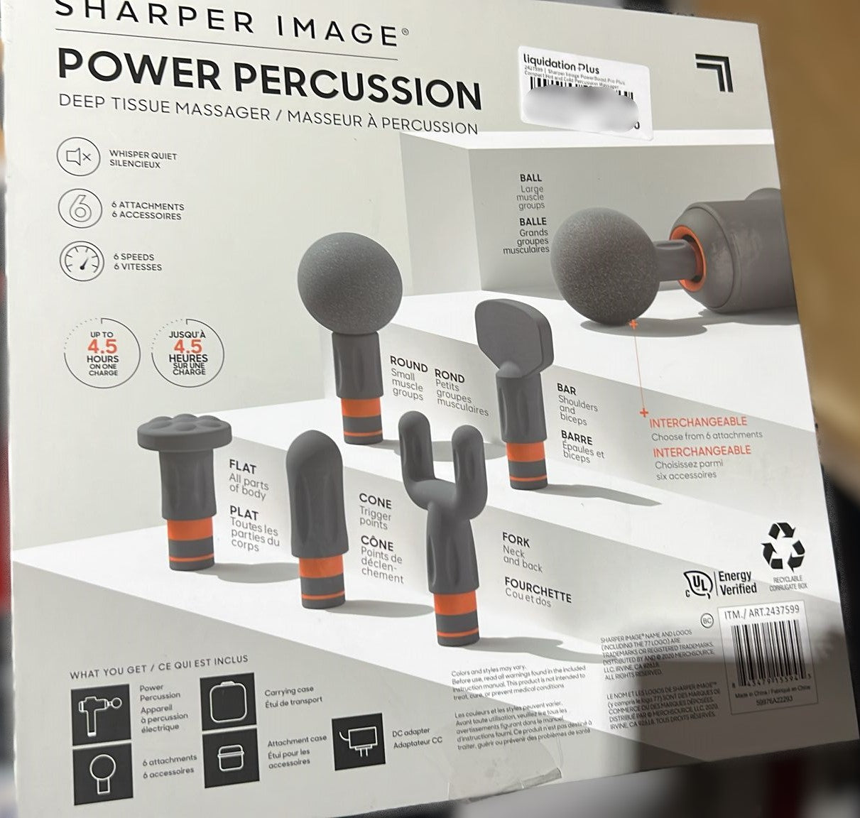 SHARPER IMAGE PERSCUSSION PRO MASSAGE DEVICE