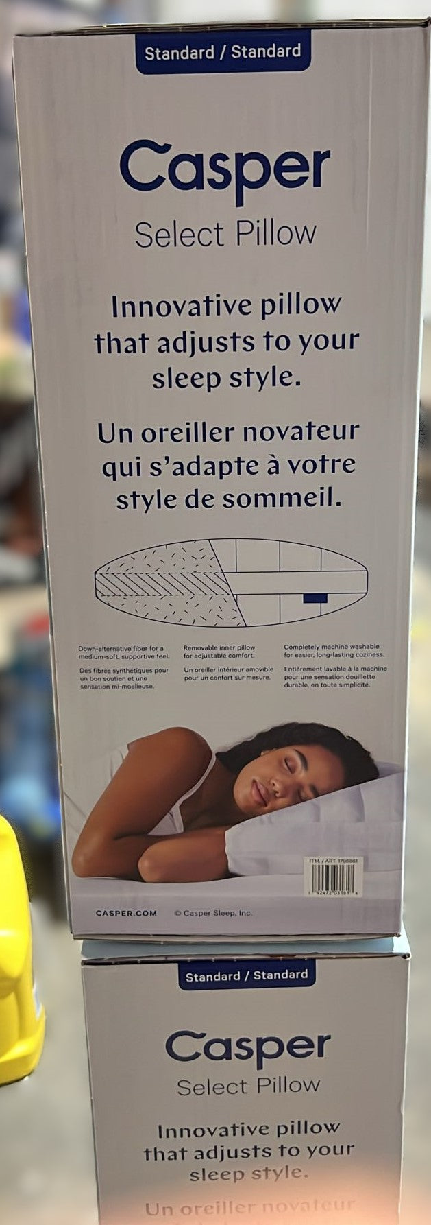 CASPER FIBERFILL PILLOW 18 X 26