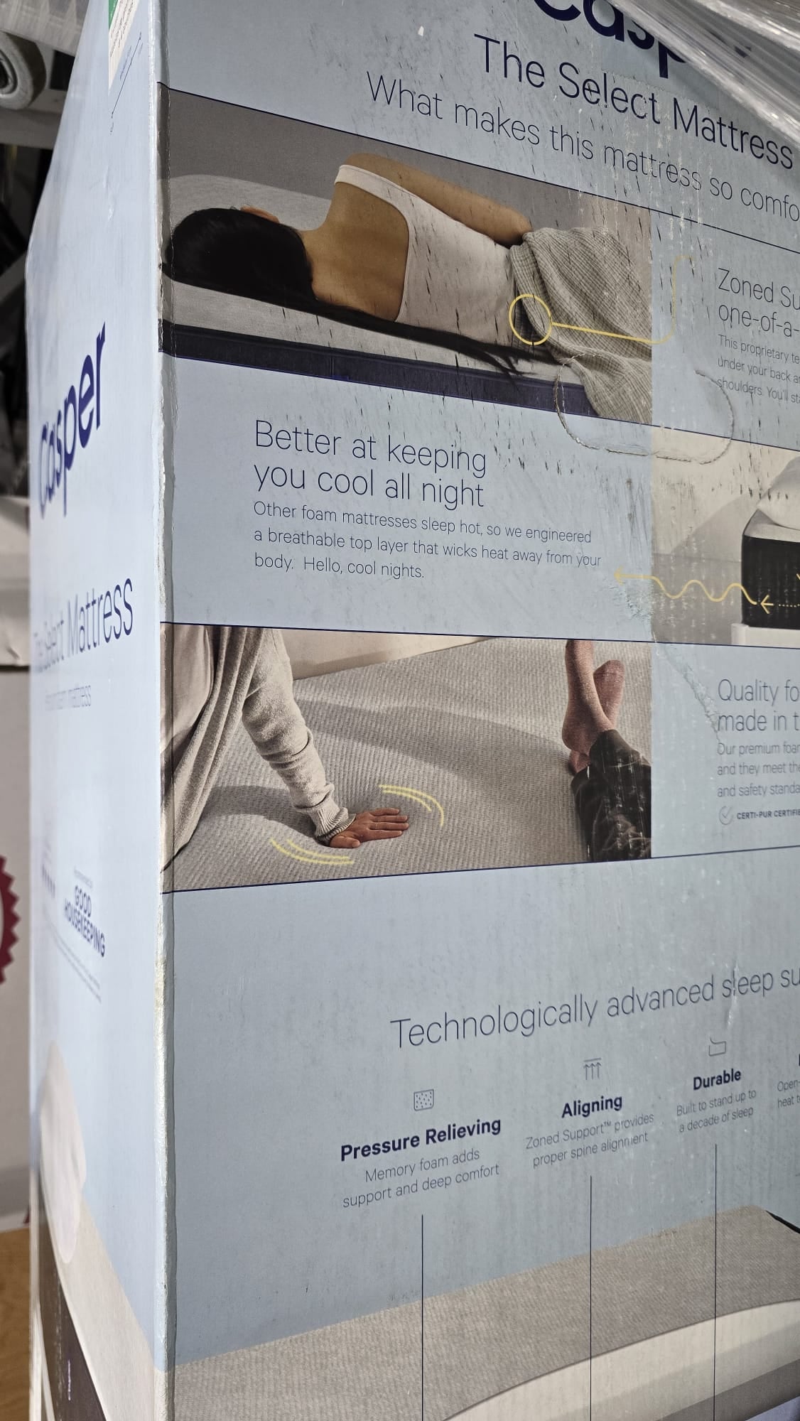 Casper Cooling Select 12" Memory Foam Mattress (King)