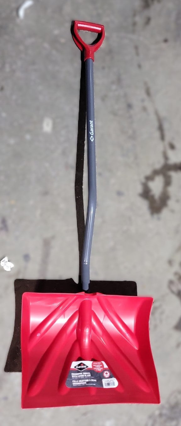 Garant 18-Inch Snow Shovel with Ergonomic Steel Handle