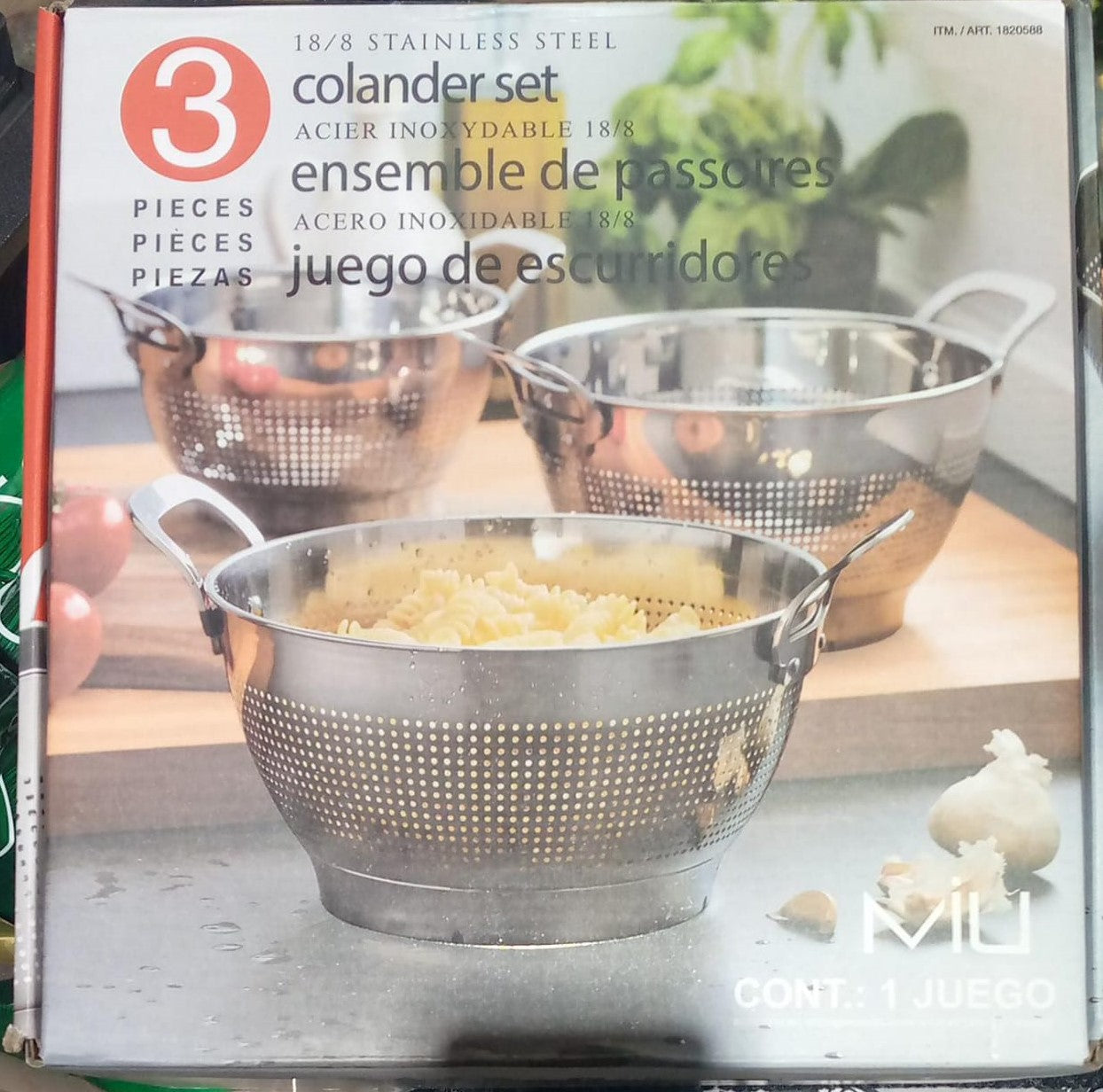 MIU COLANDER SET PACK OF 3