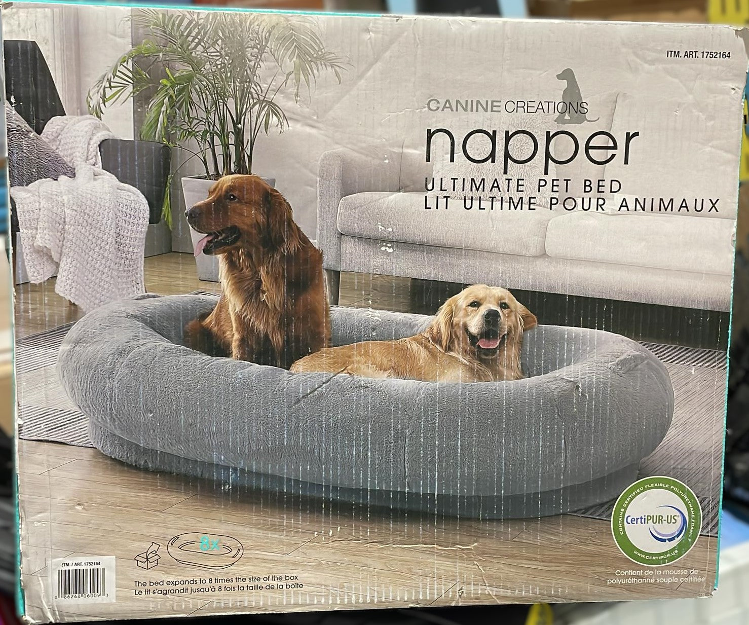 CANINE CREATIONS ULTIMATE PET BED 68″ X 38″ X 14″