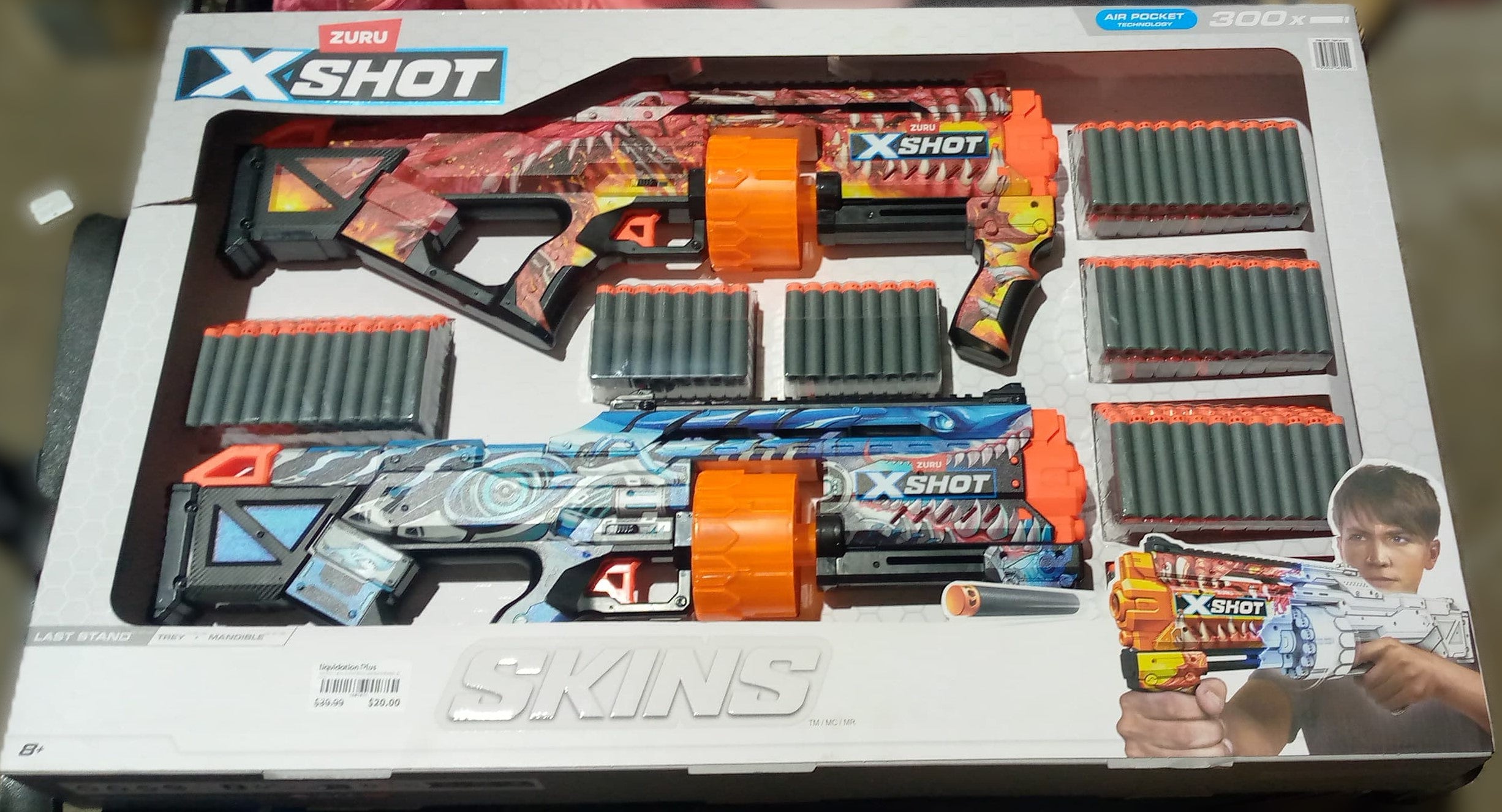 Zuru X-Shot Skins Last Stand Blaster, 2-pack