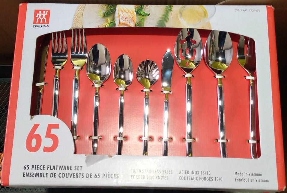 Staub 65 Piece Opus Stainless Steel Flatware Set