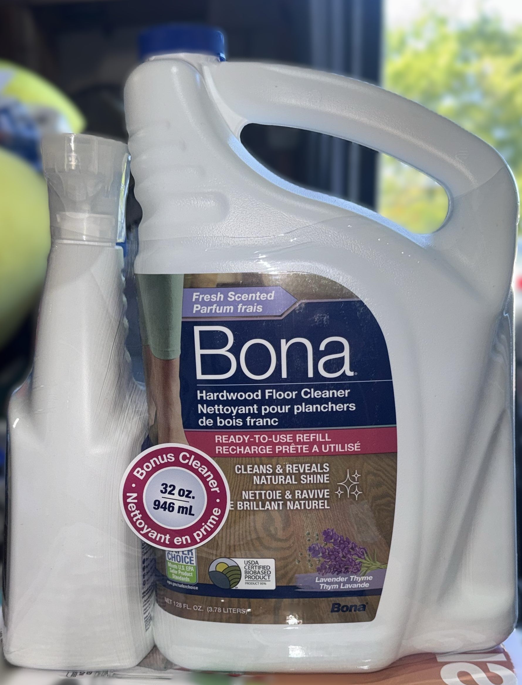 Bona Hardwood Floor Cleaner, 3.78 litres + 946 ml