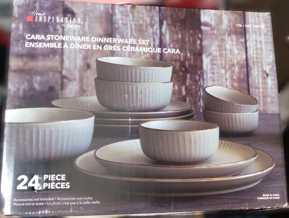 SAFDIE CARA STONEWARE DINNERWARE 24 PIECES