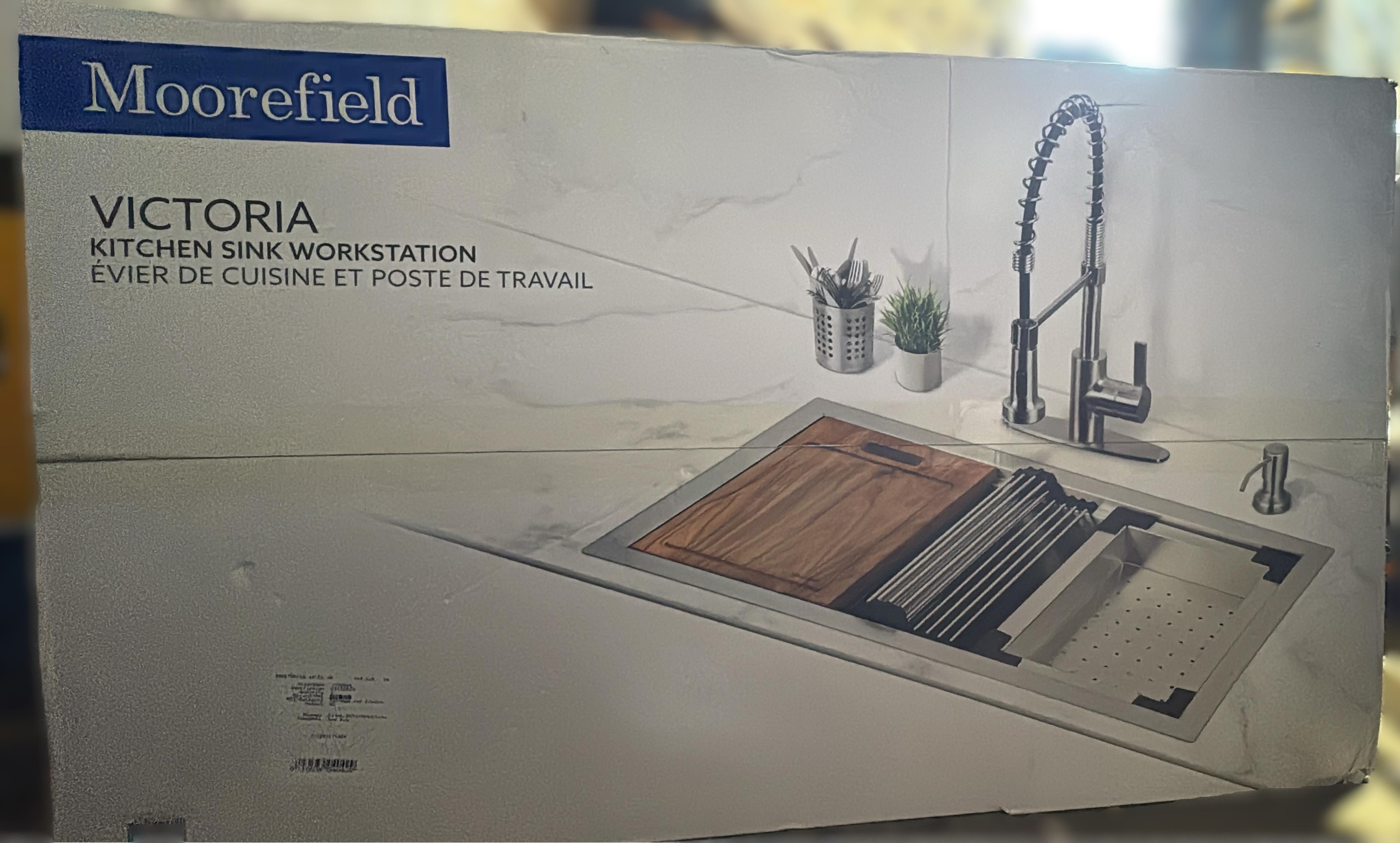 Moorefield Victoria Kitchen Sink and Faucet Workstation Set