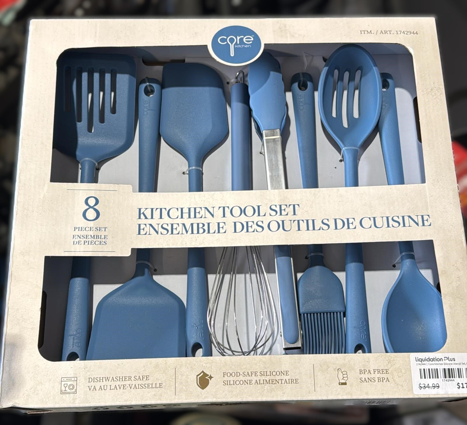 Core Kitchen Silicone Utensil Set, 8-pieces
