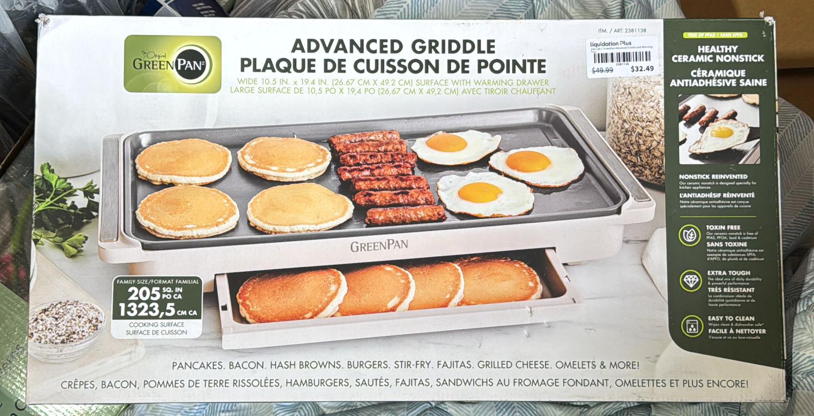 GreenPan Advanced Griddle and Warming Tray