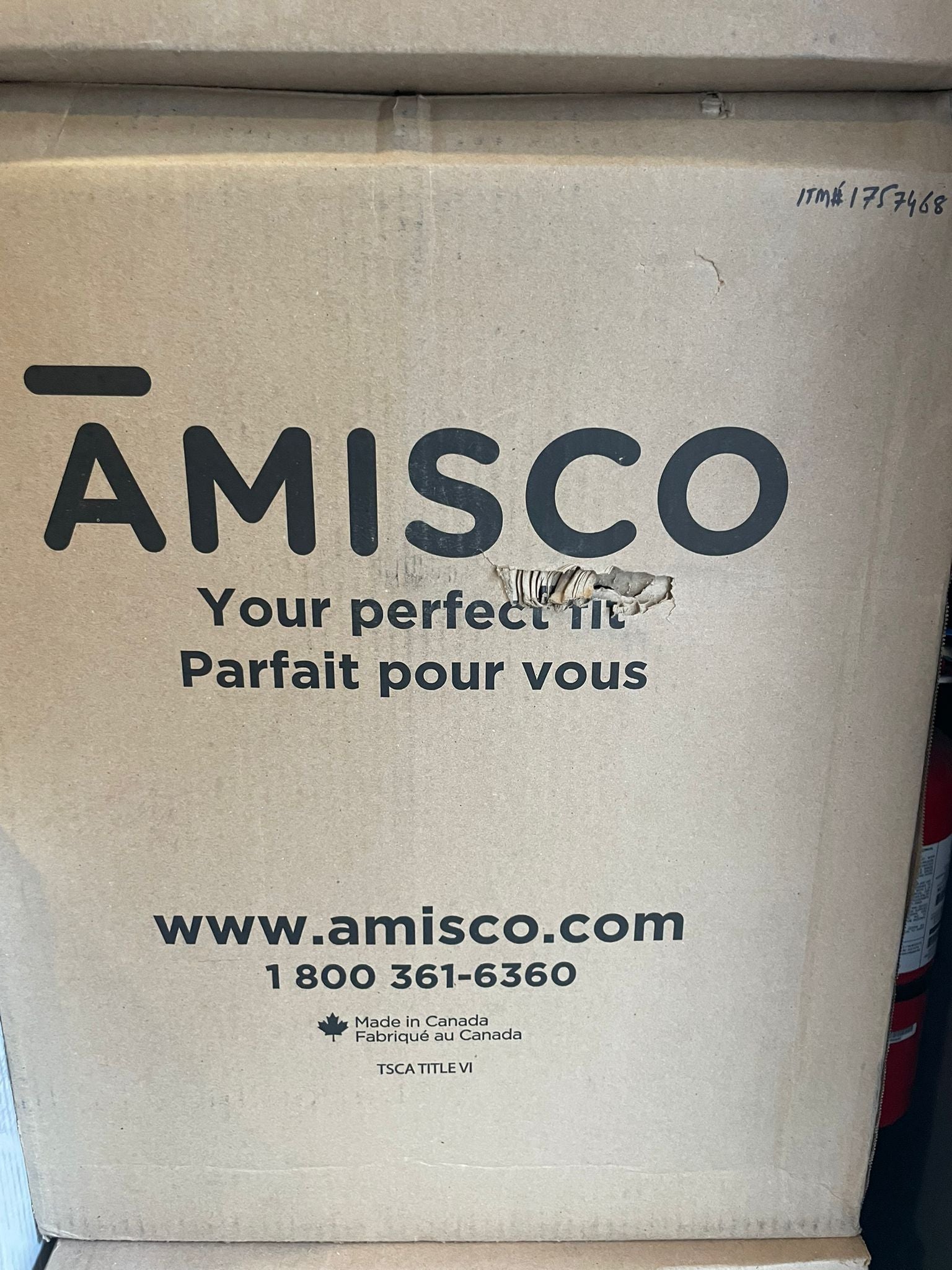 Amisco Clovis Fabric Counter Stool