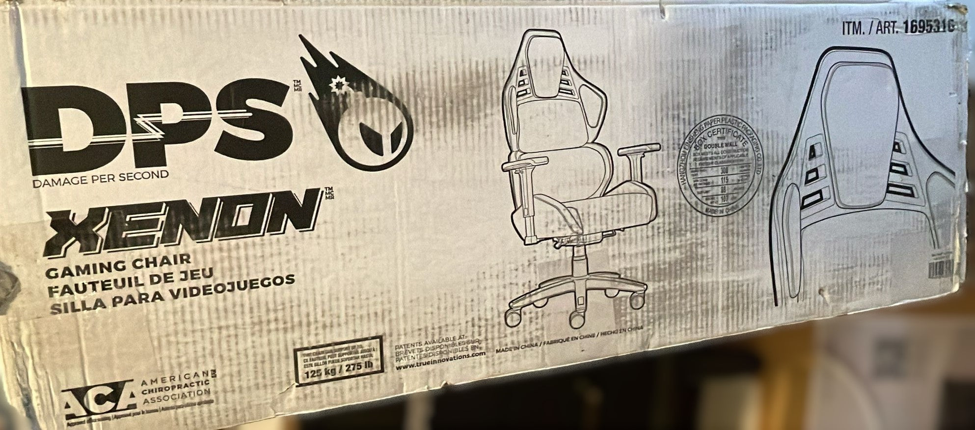 DPS Xenon Hybrid Air Gaming Office Chair Red