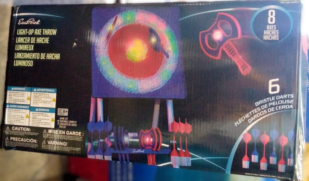 Eastpoint Light-Up Axe Throw Set with Throwing Darts