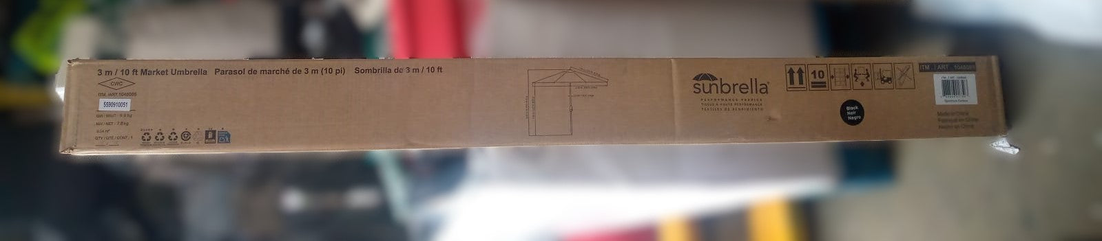 3 m (10 ft.) Round Market Umbrella