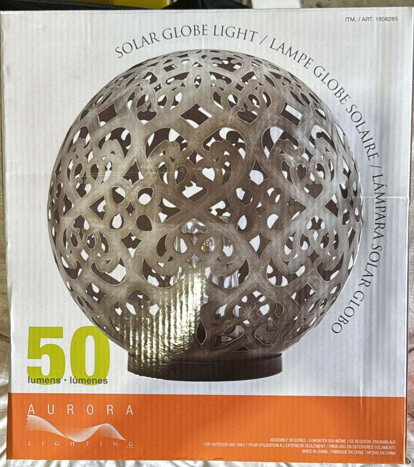 Aurora Lighting Solar Globe Light