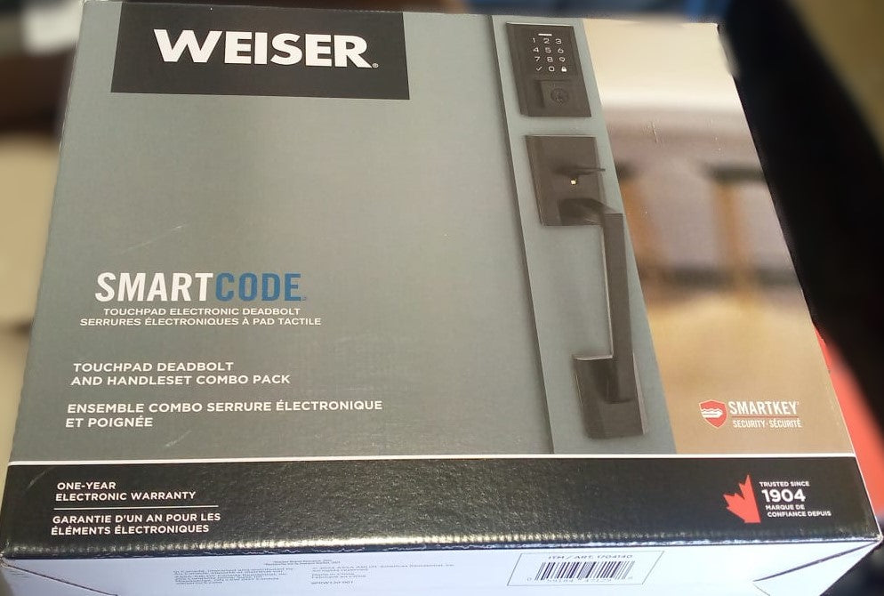 WEISER ELECTRONIC DEADBOLT HANDLE SET