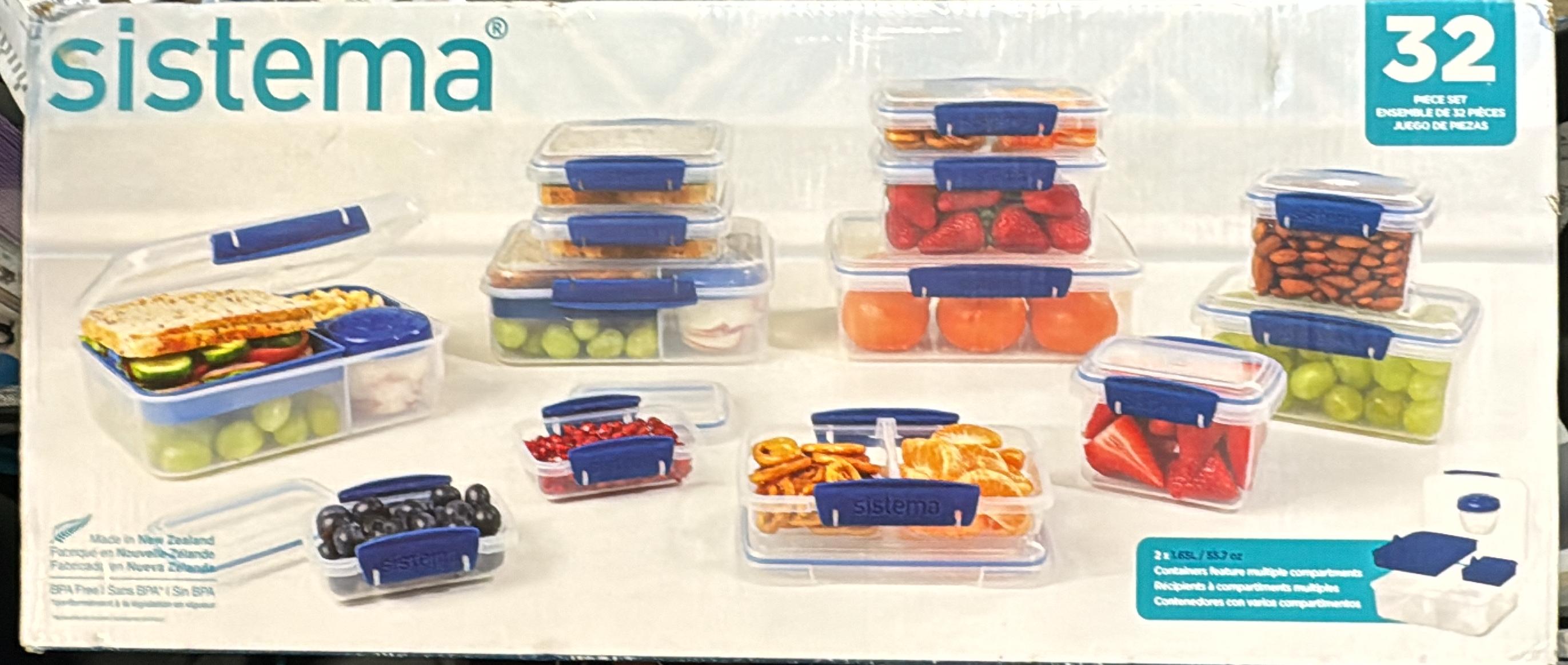 SISTEMA FOOD STORAGE SET 32 PIECES