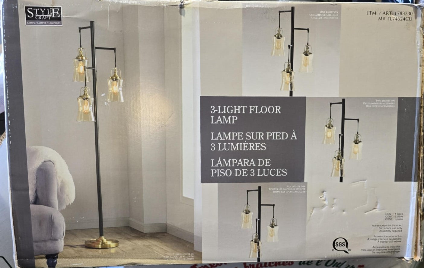 Arden 3-light Floor Lamp