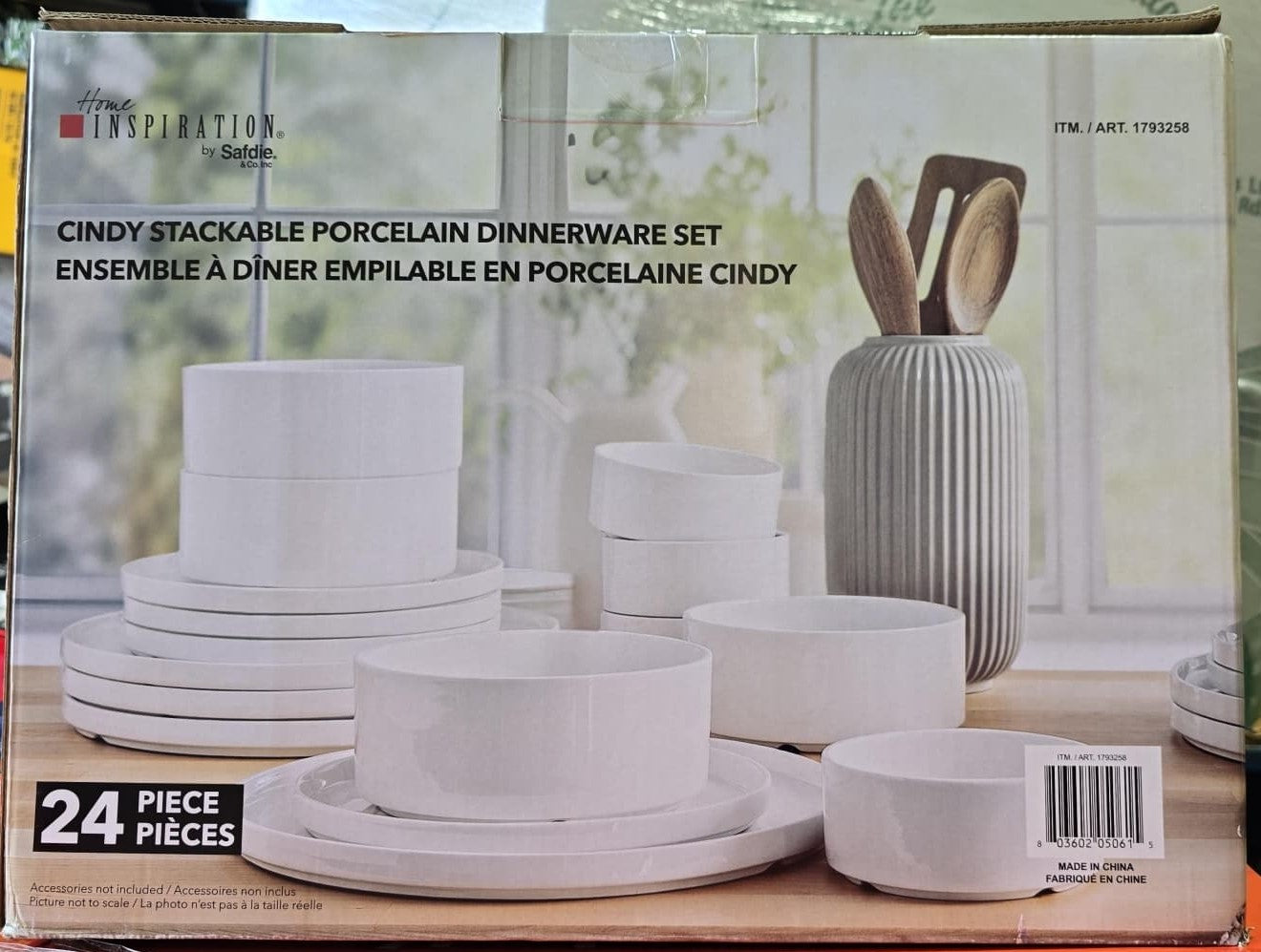 SAFDIE CINDY PORCELAIN DINNERWARE 24 PIECES