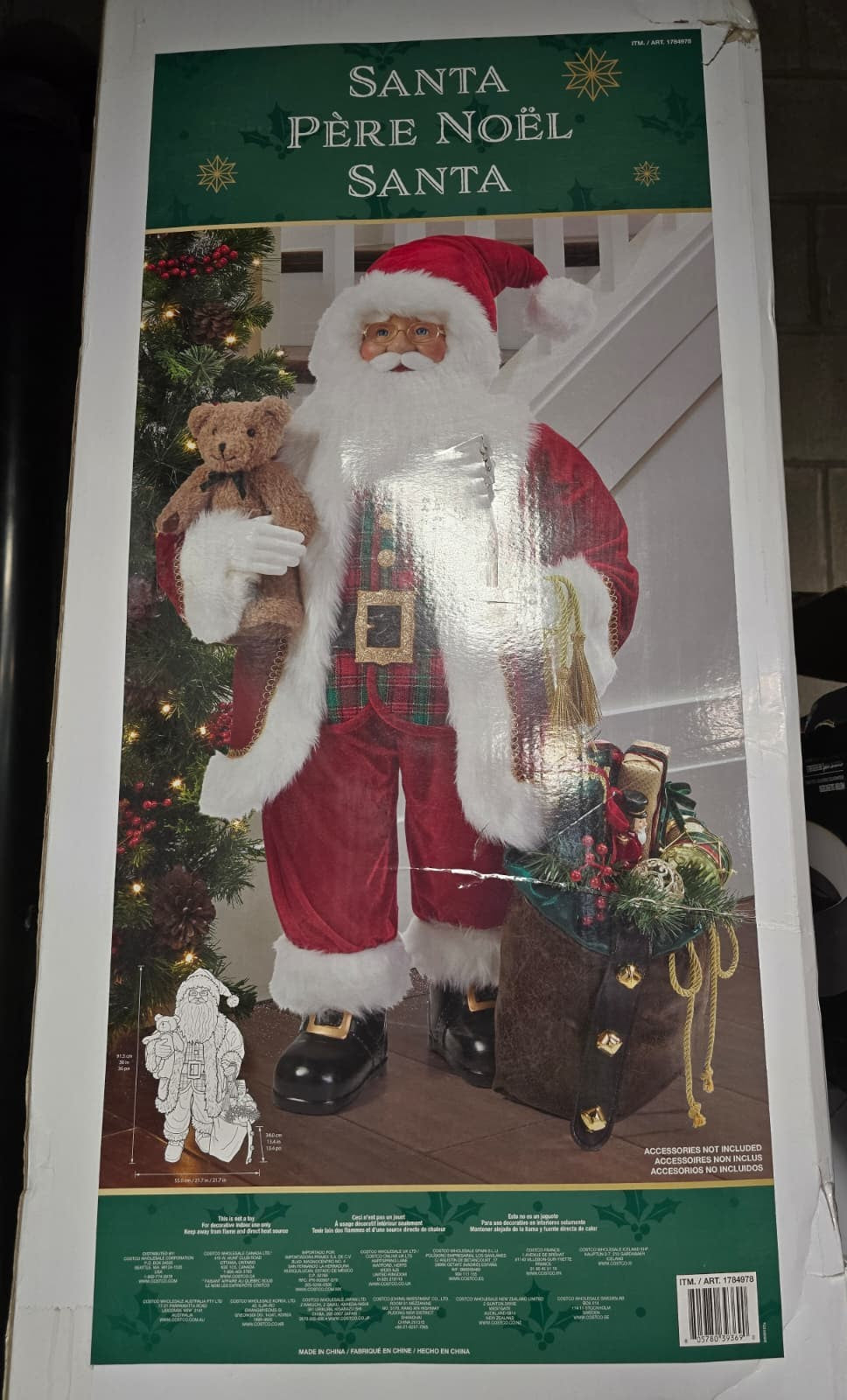 Fabric Santa 91.44 cm (36 in.)