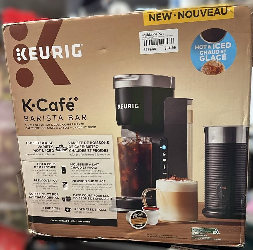 Keurig K-Café Barista Bar Single Serve Coffee Maker and Frother