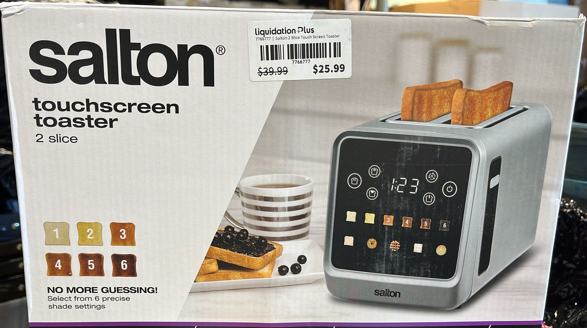 Salton 2 Slice Touch Screen Toaster