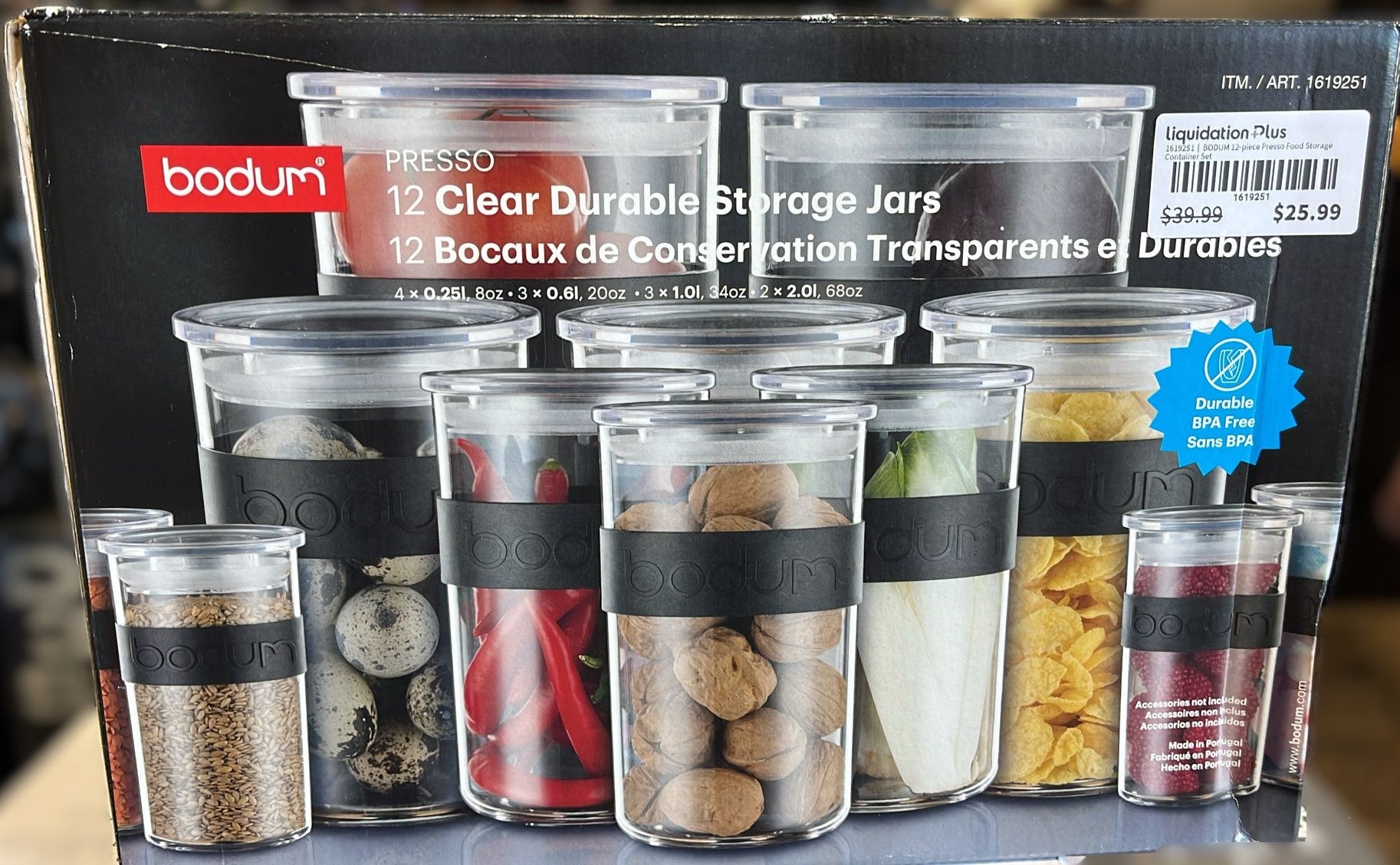 BODUM 12-piece Presso Food Storage Container Set