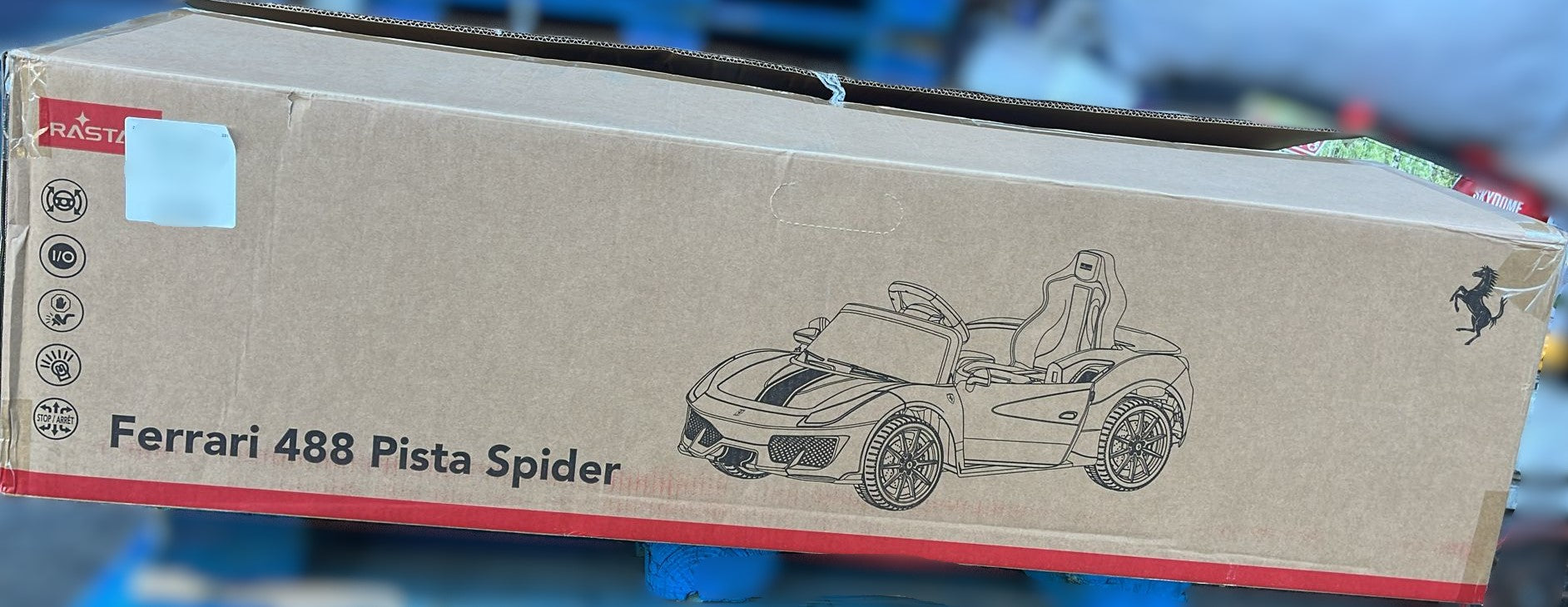 Rastar Ride on Ferrari Car 488 Pista Spider - 12V