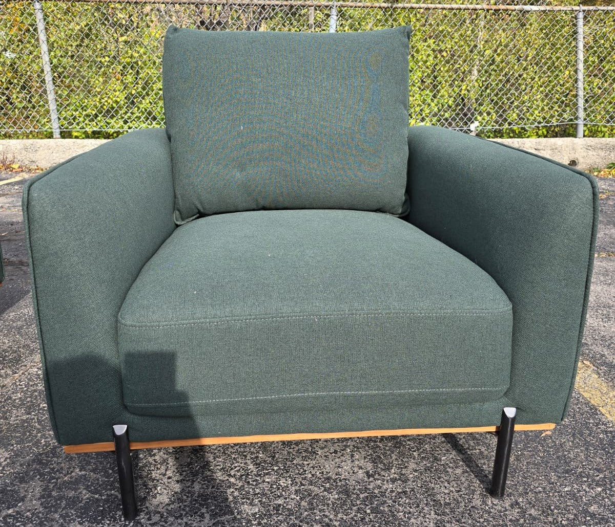 Hammer Fabric Chair, Dark Green