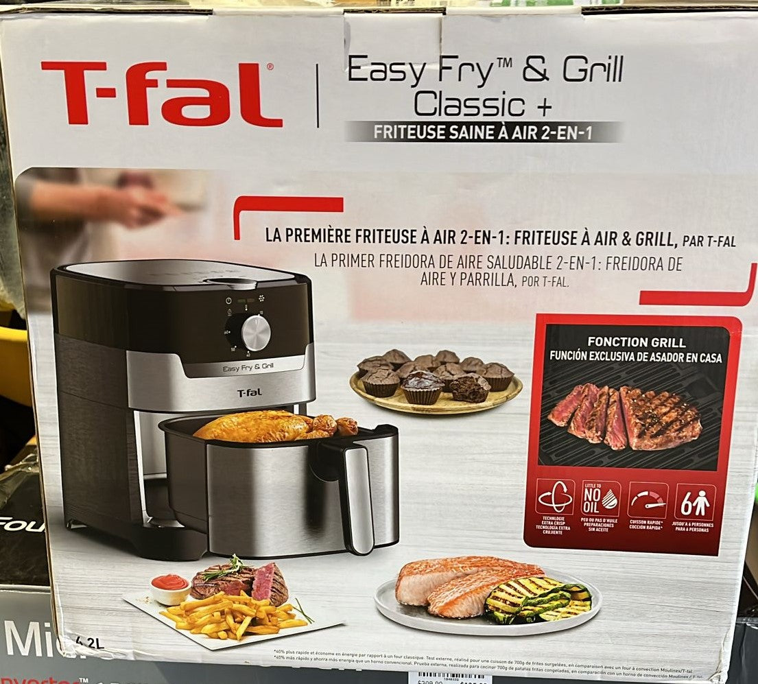 T-Fal Easy Fry & Grill Classic+ 2-in-1 Air Fryer
