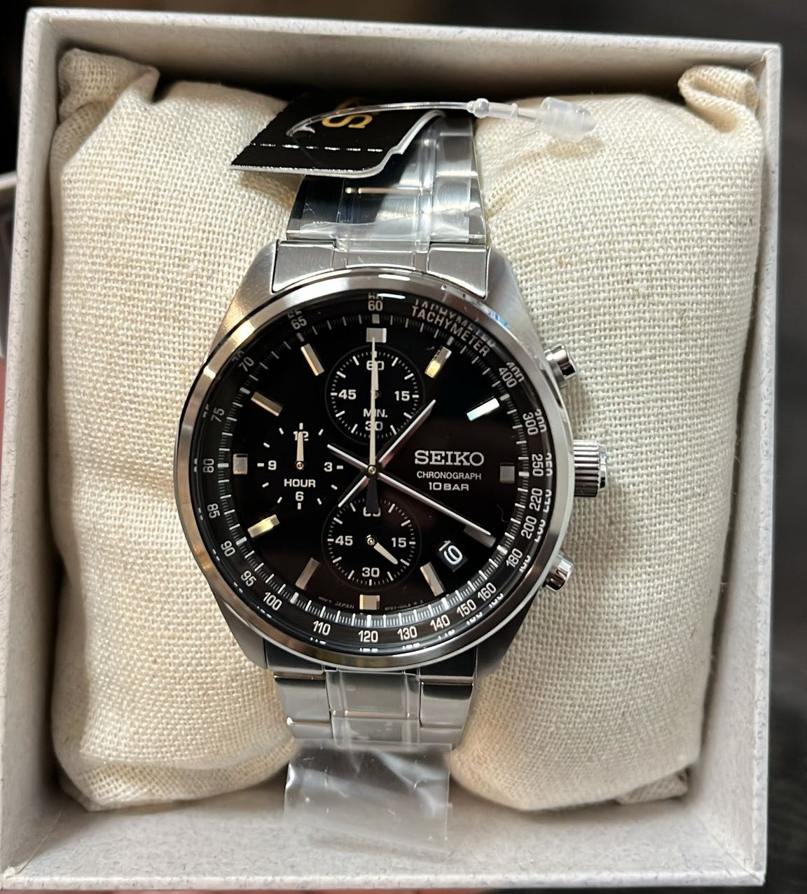 Seiko Aviator Black Dial Men's Watch