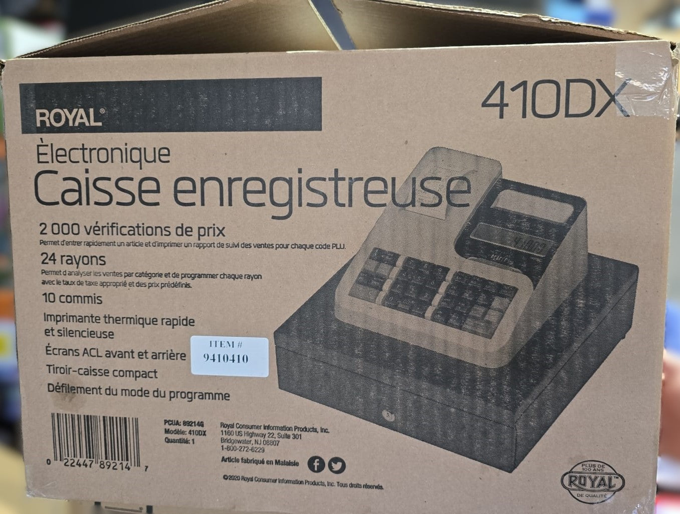 Royal 410DX – Full-featured electronic cash register