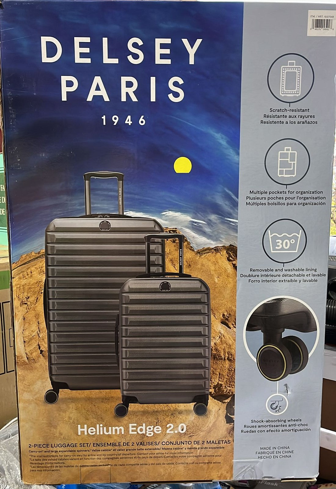 Delsey Helium Edge 2-piece Hardside Luggage Set