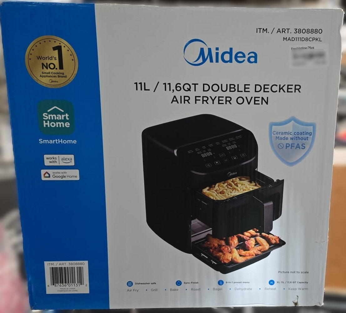 Midea 11 L (11.6 qt.) Double Decker Air Fryer