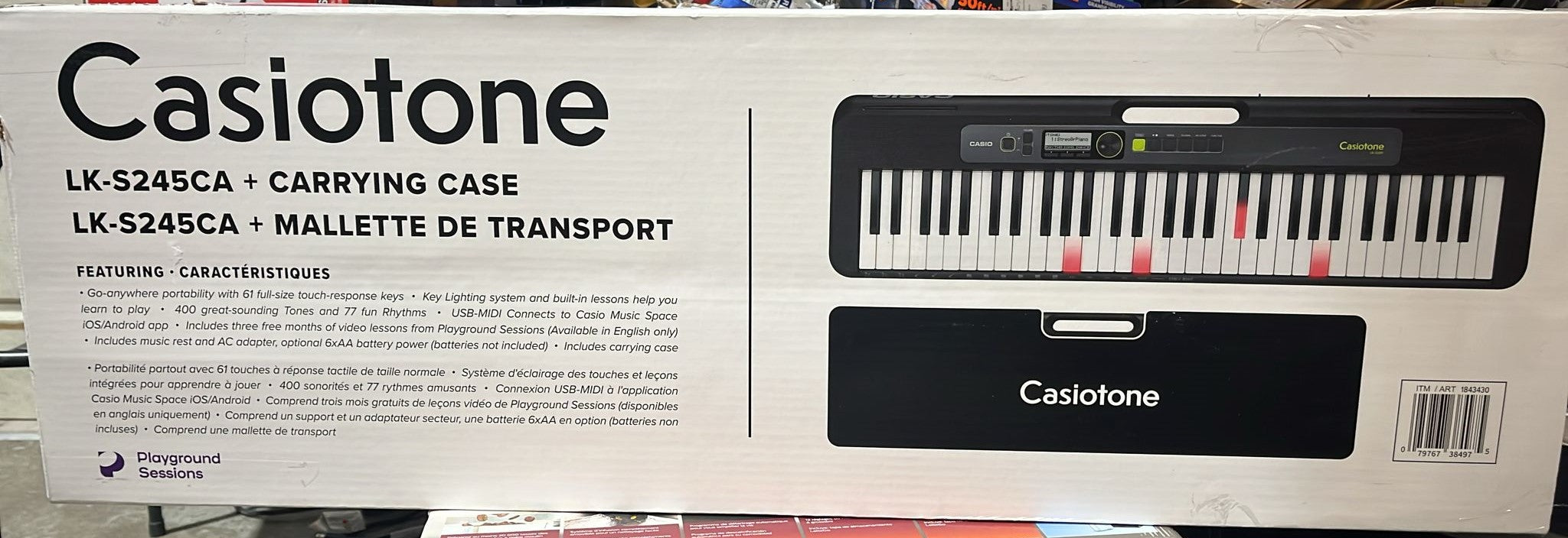 Casio LK-S245 Keyboard with illuminated Keys