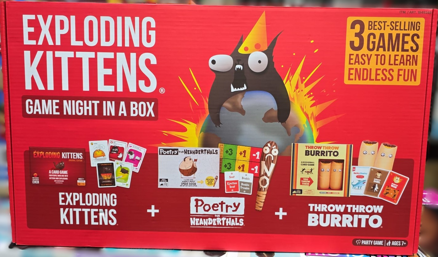 Exploding Kittens Game Night in a Box - English Version