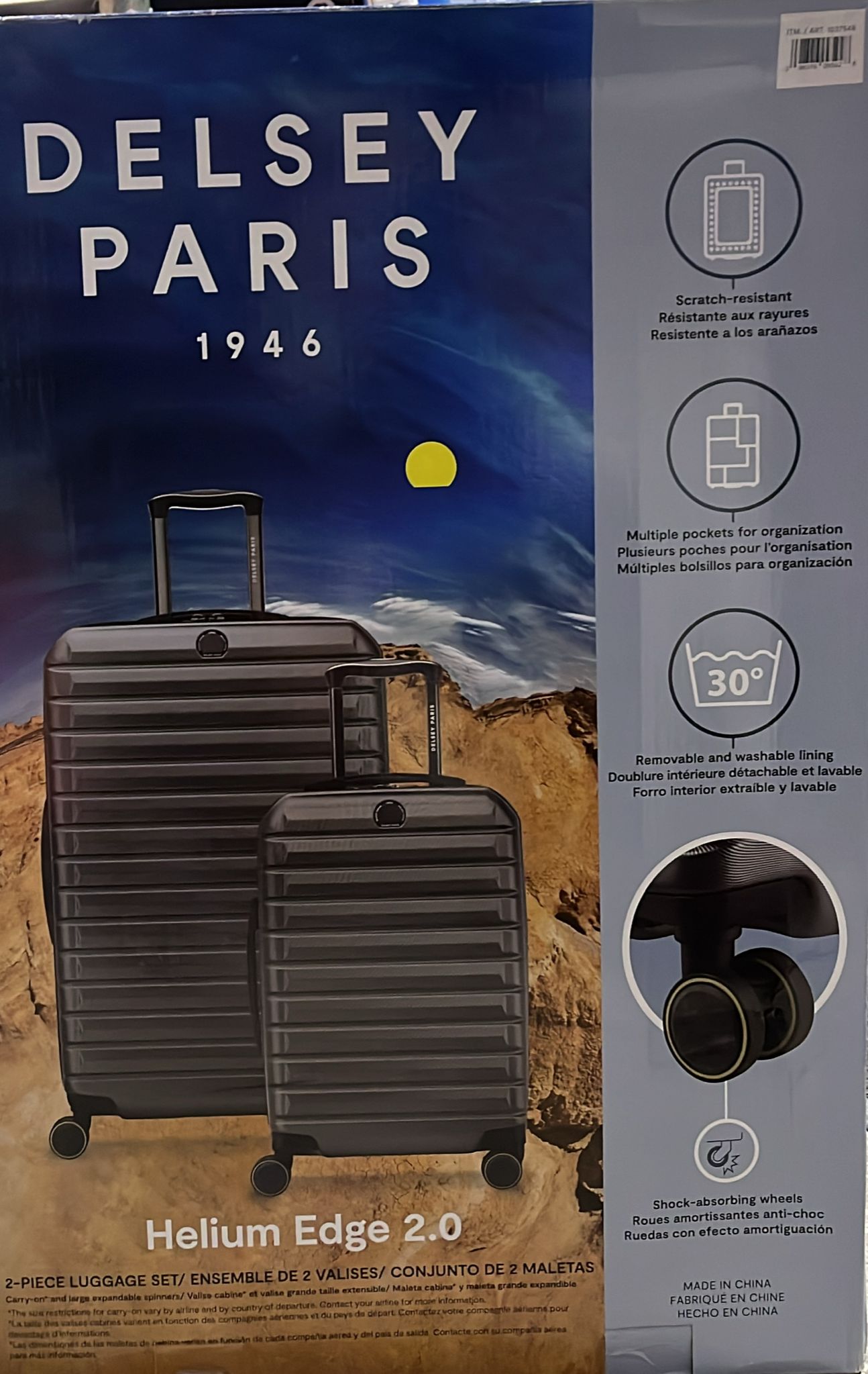 Delsey Helium Edge 2-piece Hardside Luggage Set