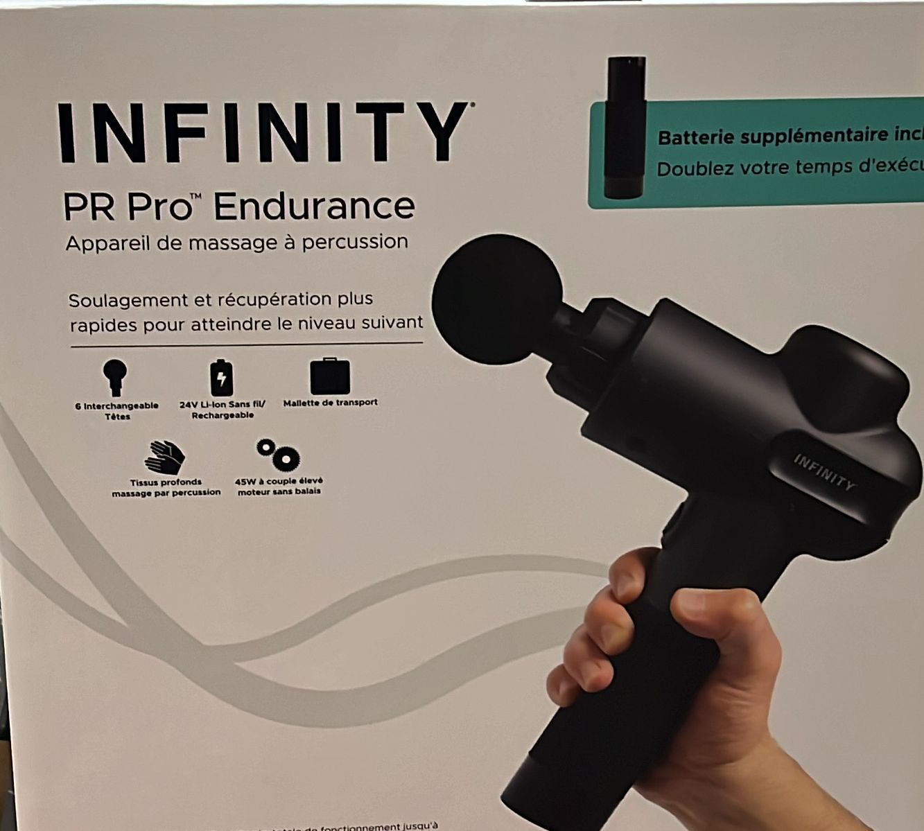 Infinity PR Pro Endurance Percussion Massage Device