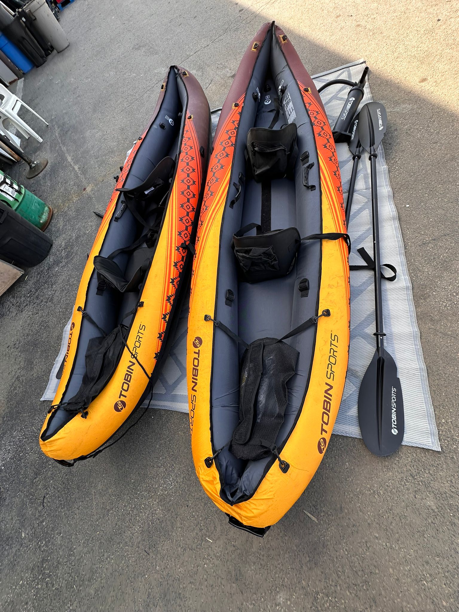 Tobin Sports Wavebreak Inflatable 2 Person Kayak 19FT (10IN X 34 IN)