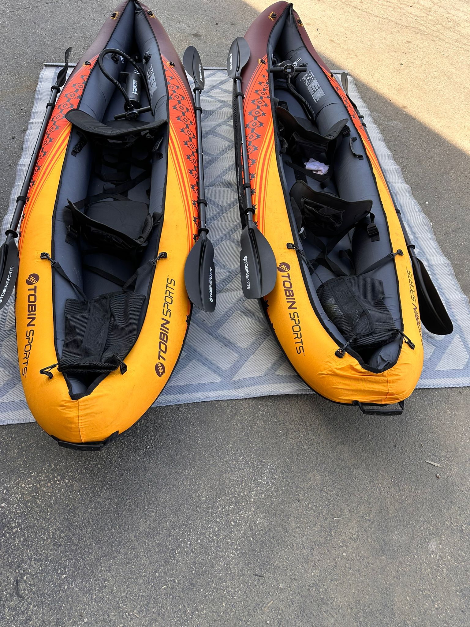 Tobin Sports Wavebreak Inflatable 2 Person Kayak 19FT (10IN X 34 IN)