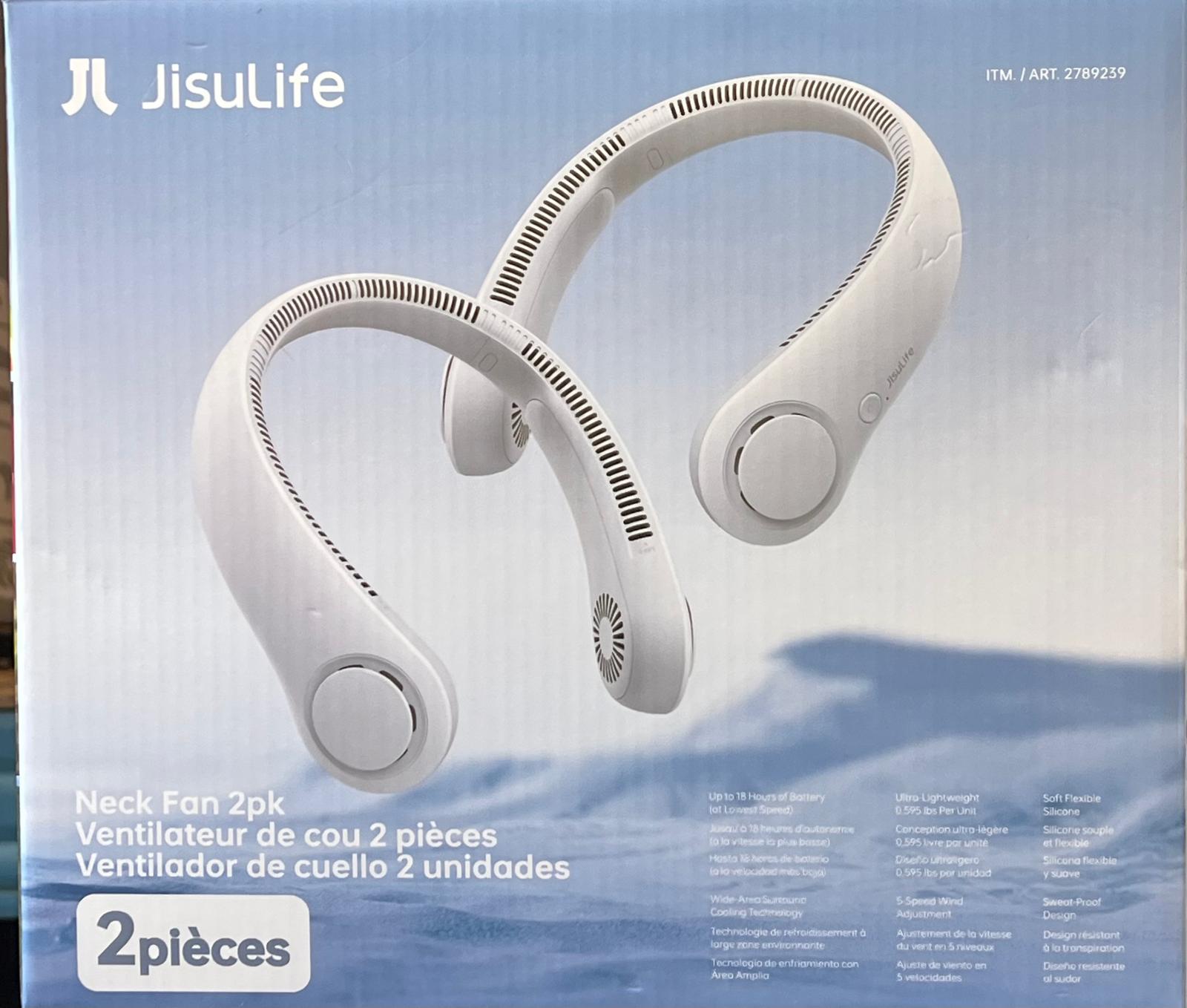JISULIFE Neck Fan, 2-pack