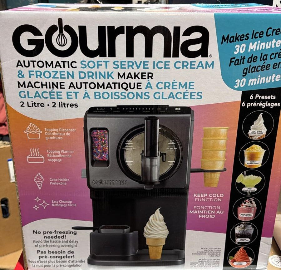 Gourmia Soft Serve Ice Cream and Frozen Drink Maker