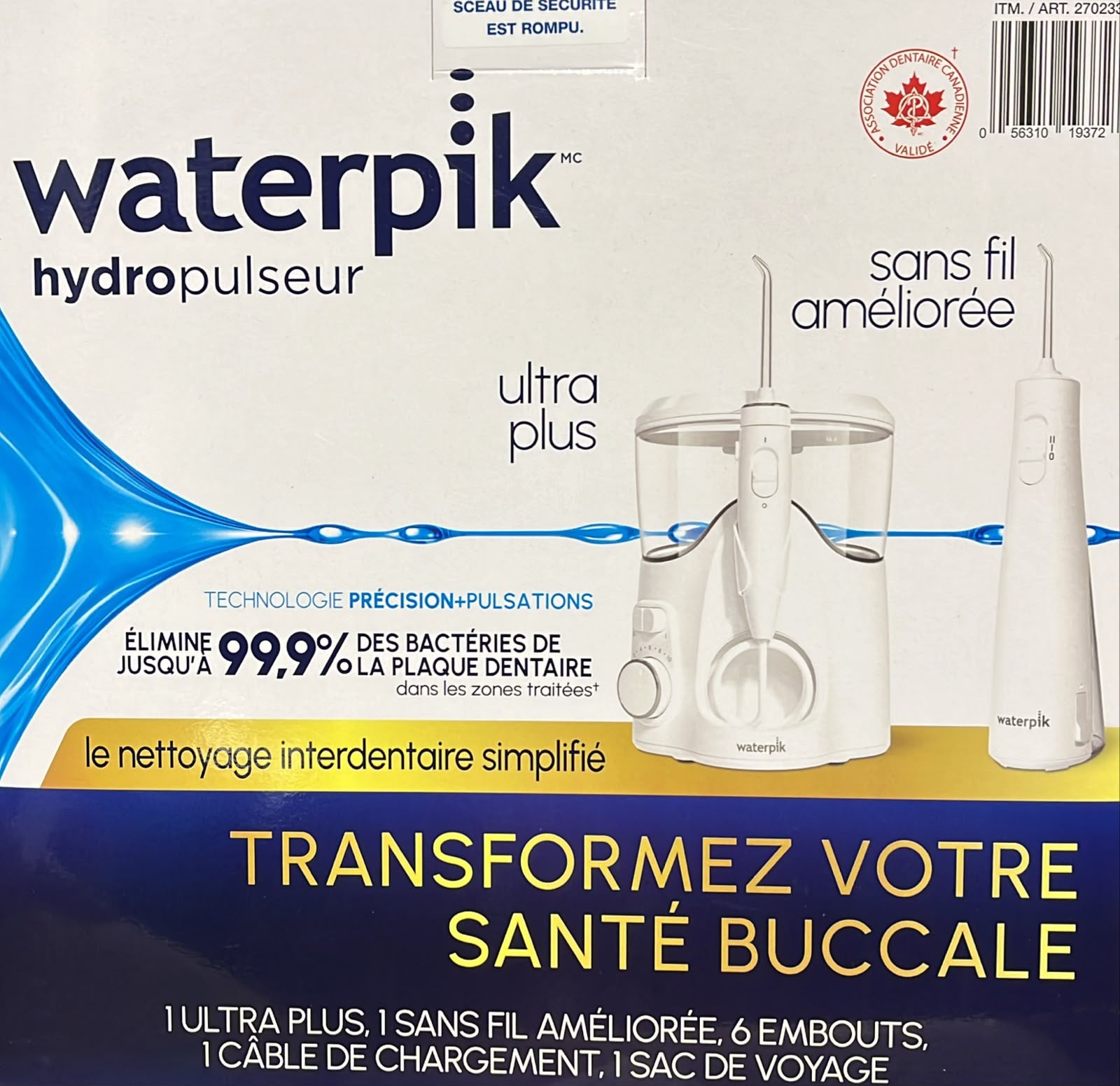 Waterpik Ultra Plus & Cordless Enhance Water Flosser Combo Pack